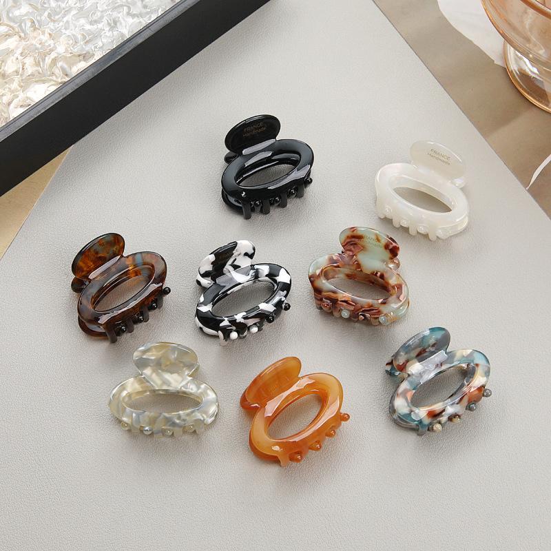 Acetate Small Hairpin, Female High-End Back Of The Head, Semi-Tied Hair Grab Clip, Headgear, Simple Hairpin Hair Accessories