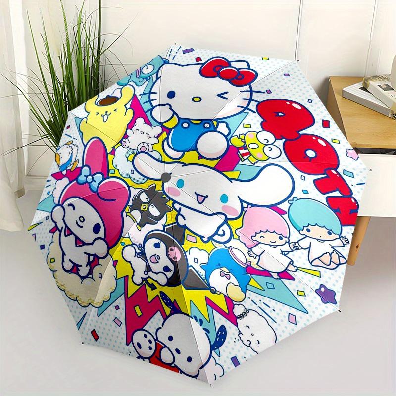 

1pc Hello Kitty Dots Collection Umbrella with Plastic Handle,Suitable for All Seasons Home Travel Outdoor UmbrellaSanlio333