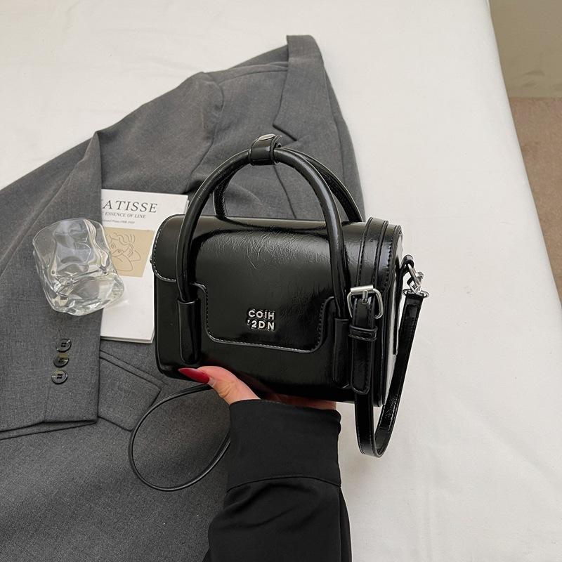 

High-end small bag women s spring summer versatile new fashion messenger bag small square bag чёрный