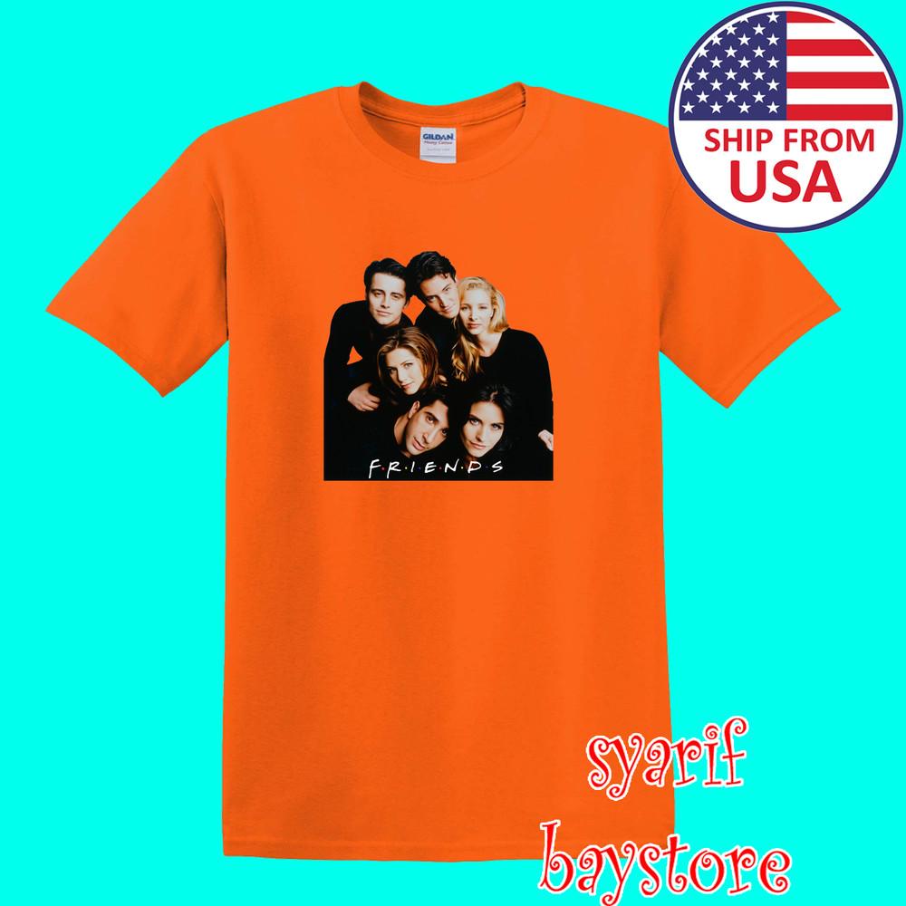 FRIENDS TV Show Men#039;s Orange Size S to 5XL Unisex T-Shirt S