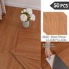NINETAI Peel And Stick Floor Tile, 50pcs Vinyl Plank Wood Grain Look 11.81in*11.81in/48 Sq.Ft, Kitchen Mats For Floor