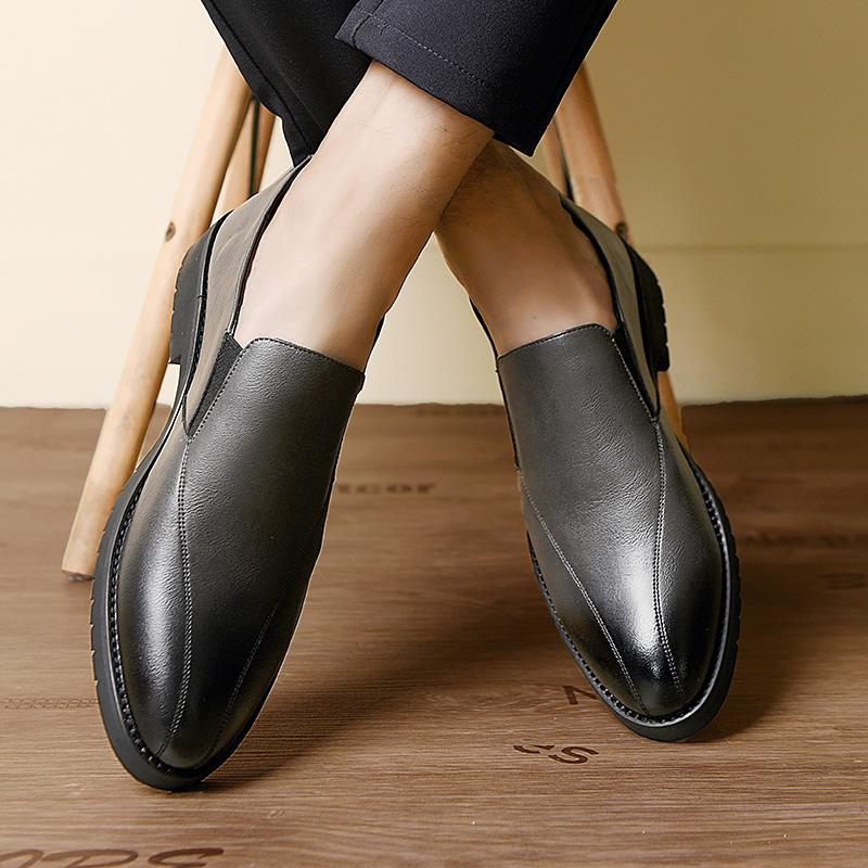2024 Spring Autumn New Men's Loafers Groom's Wedding Shoes High-end Business Shoes Men's Genuine Leather Shoes Free Delivery