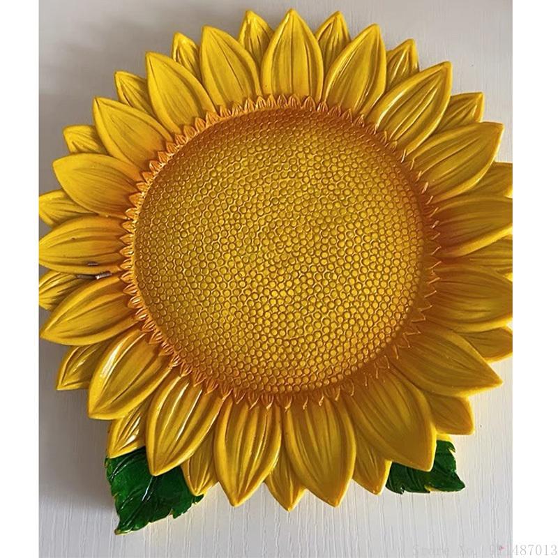 Nordic Resin Simulation Plant Sunflower Cactus Shape Dried Fruit Melon Seed Plate Jewelry Storage Tray Ornaments Decor Plate