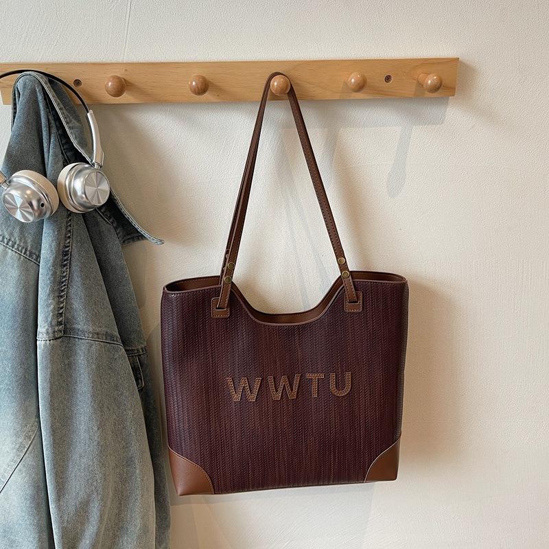 

Новая женская сумка-тоут, простая вместительная сумка для поездок на работу, осенне-зимняя универсальная высококлассная плечевая сумка для покупок