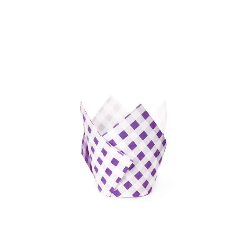 

Клетчатый Тюльпановый Кекс Шкаф Принт Пламя Выпечка Бытовой Маслостойкий Хлеб Закуска Бумага Поддерживающая Печать 200 шт