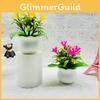 Plastic Orchid Realistic Square Pot Potted Plant For Wedding And Display Hotel