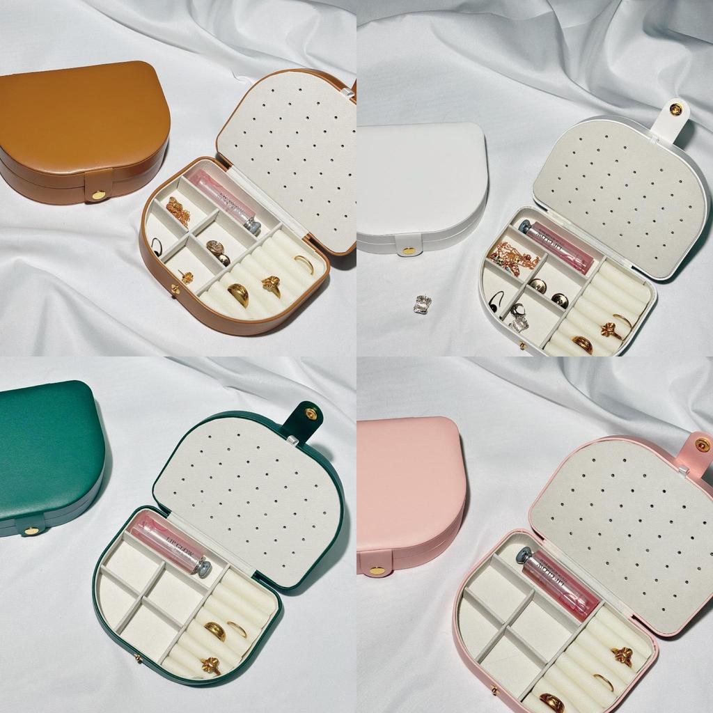 Luxury Pu Jewelry Organizer With Hard Structure For Earrings And Necklaces