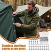 Marine Fastener Kit Canvas Screw Press Stud Weatherproof Stainless Steel Screw Press Stud Kit For Campers Travel Pontoon Tarp