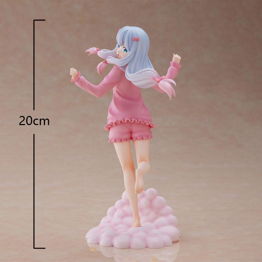 

20CM Anime Lzumi Sagiri Figure Pink Pajamas Action Figure PVC Kawaii Girl Model desktop ornaments Collection Dolls Toys Gifts 20cm