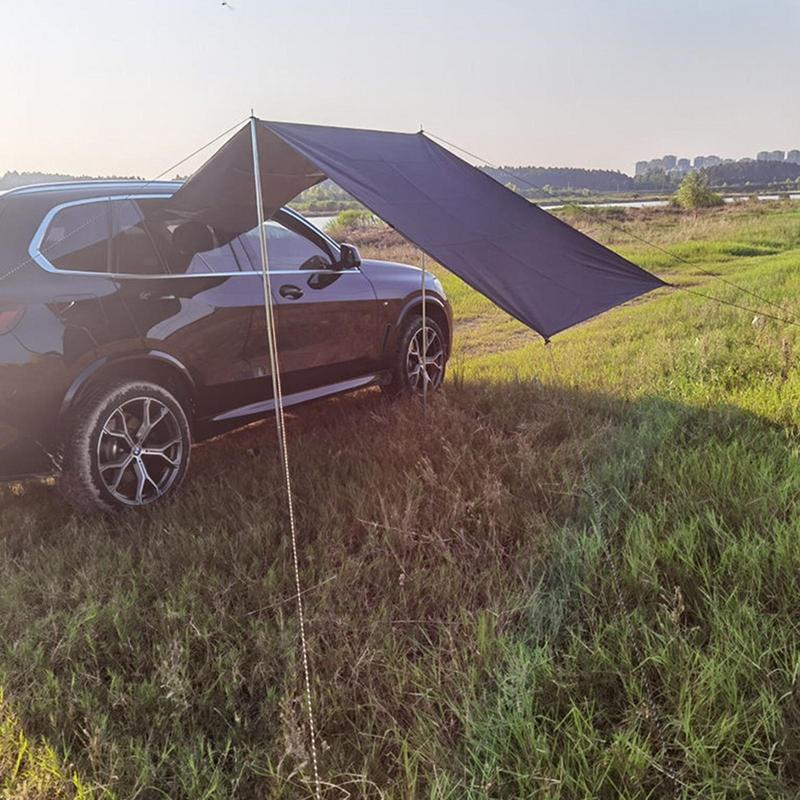 Car Camping Tent Car Tent Awning Camping Tent Sun Shade Awning Tent Waterproof SUV Tent Trunk Tent With Stakes & Ropes For