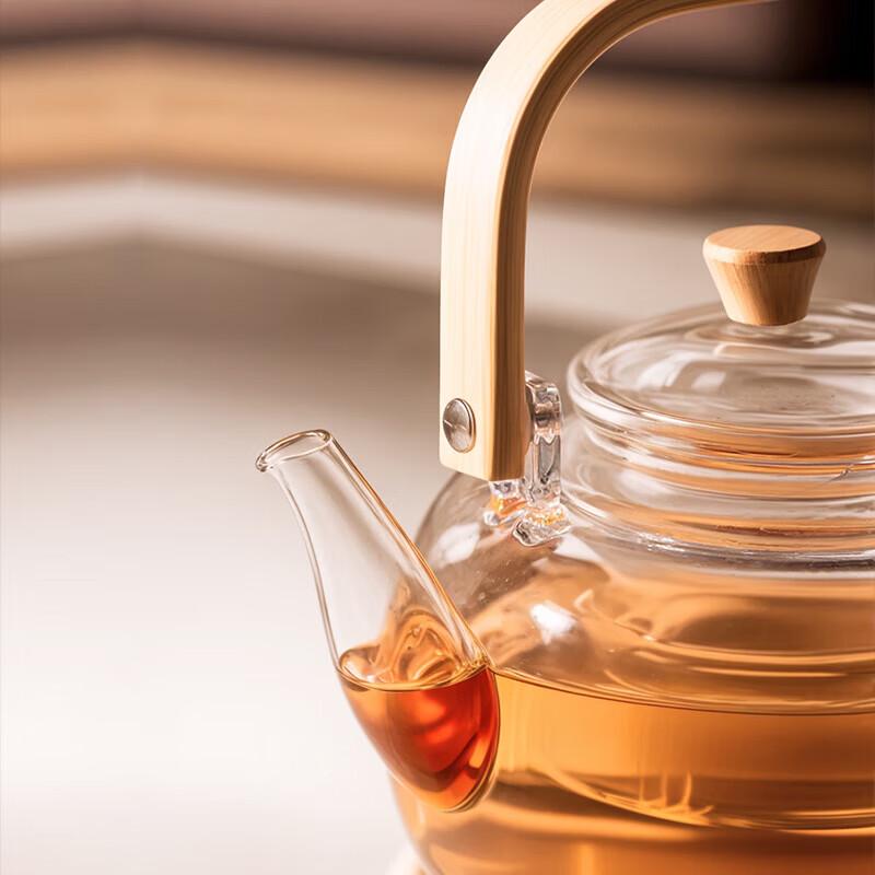 CLITON Heat-Resistant Glass Coffee & Tea Set with 4 Cups