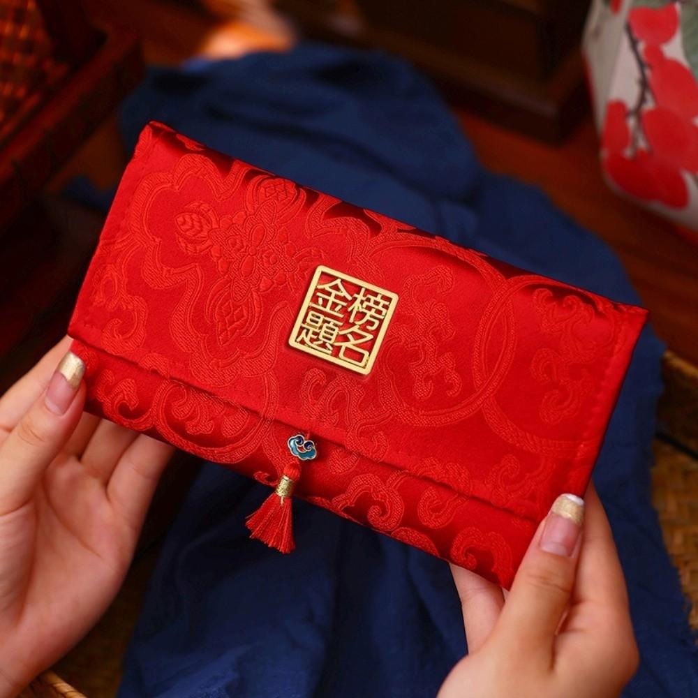 Traditional Wedding Red Wallet Chinese Style Children's Money Bag  Spring Festival Supplies