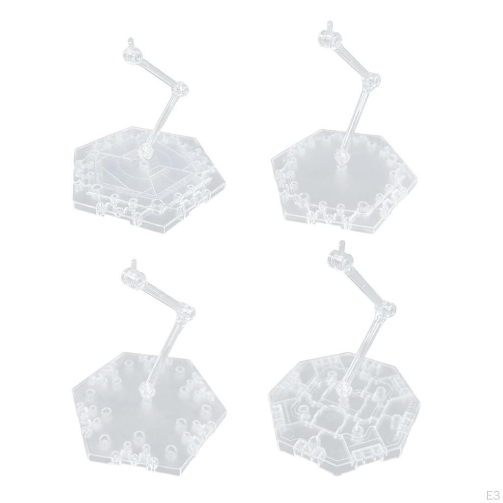 Action Figure Display Base Professional Lightweight Doll Stand Sturdy Portable Clear Stable
