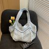 Literary and retro straw woven bag women's 2025 new ethnic style tote bag versatile large-capacity weaving