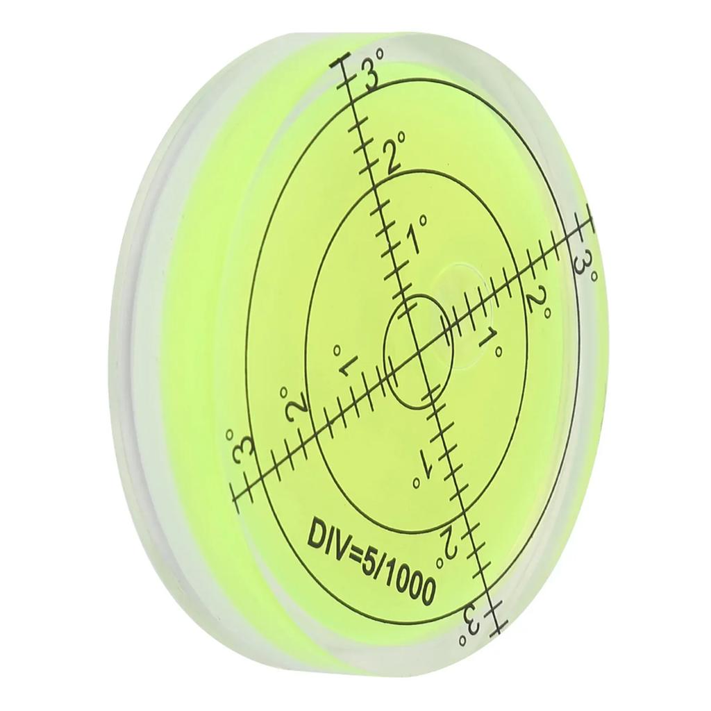 Small Level Bubble 60mm Diameter Measuring Tool Round Level Bubble with Scale for Camera  Balance Round Bubble Level