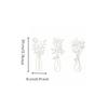 Botanical Metal Wall Decorations Layered Art with Vase Shaped