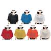 Pure Color Knitted Shawl Hollow Design Cheongsam Outerwear Versatile Warm Scarves  Spring Autumn