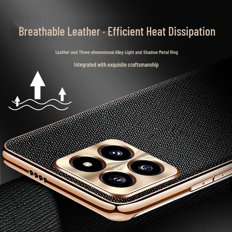 Electroplated Cross Texture Phone Case for Xiaomi 14PRO/13ULTRA/14ULTRA/12 - Light Luxury Design.