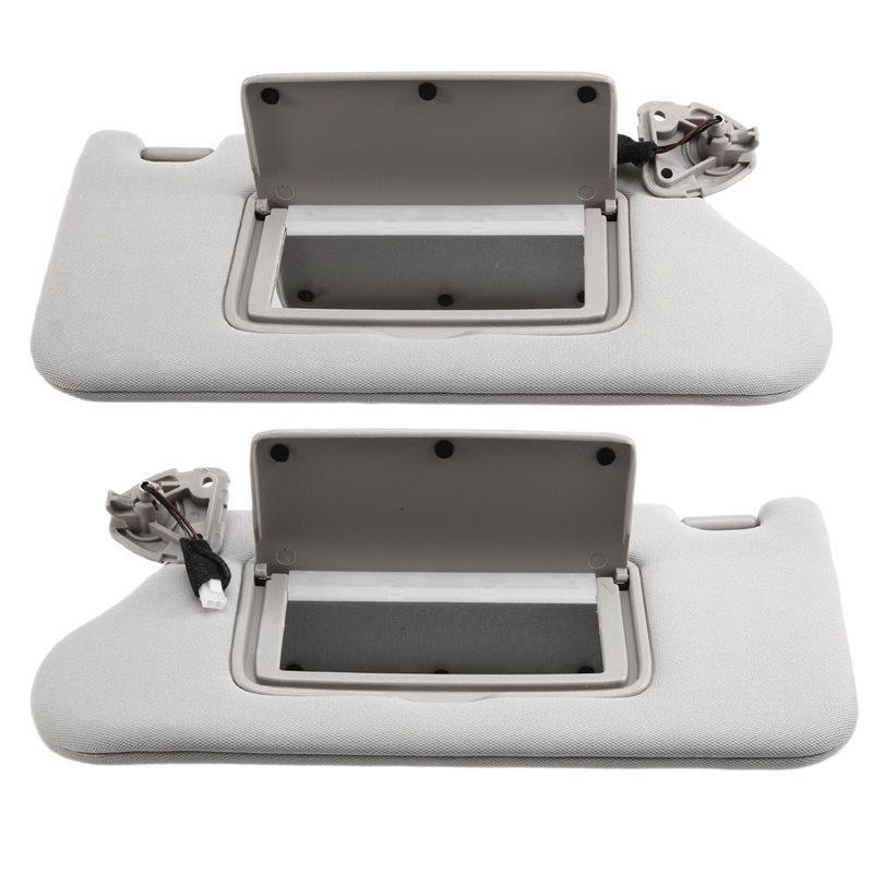 1Pair Left+Right Sun Visor Front Side Sunvisor 96401-3TA2A 96400-3TA2A For Nissan Altima 2013-2018
