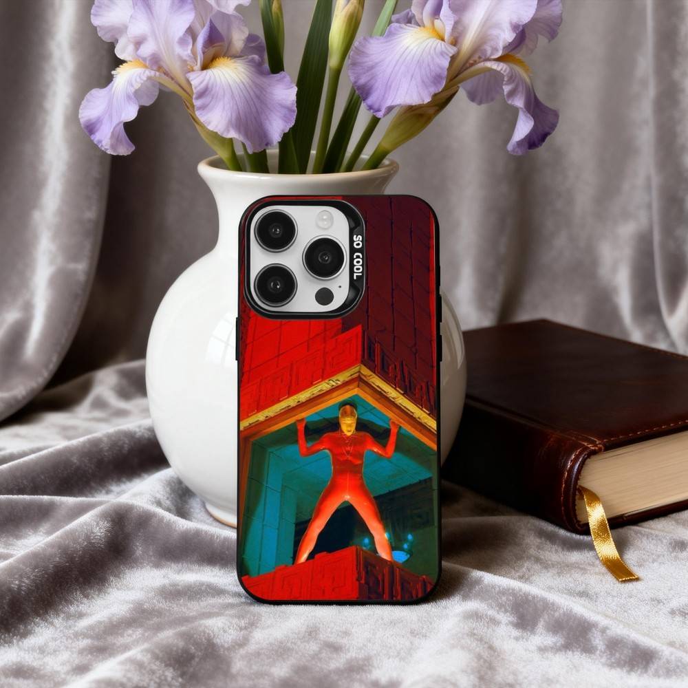 Pop-rock C-Cage the E-Elephan Phone Case For iPhone17,16,15,14,13,12,11 Plus,Pro Max Black Candy Silver Phone Case