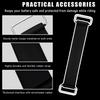 2-Piece Motorcycle Battery Strap, Stretchable Rubber Band Battery Holder Belt with Metal Buckle