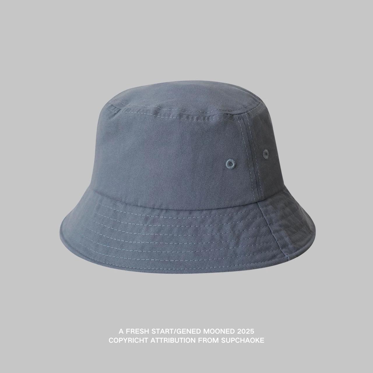 

Big head circumference bucket hat summer men and women solid color versatile large size large face sunshade sun protection hat light version basin hat M