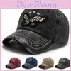 Vintage Distressed Eagle Embroidered Cotton Baseball Cap For Couples Spring Autumn Sun Protection Curved Brim Hat