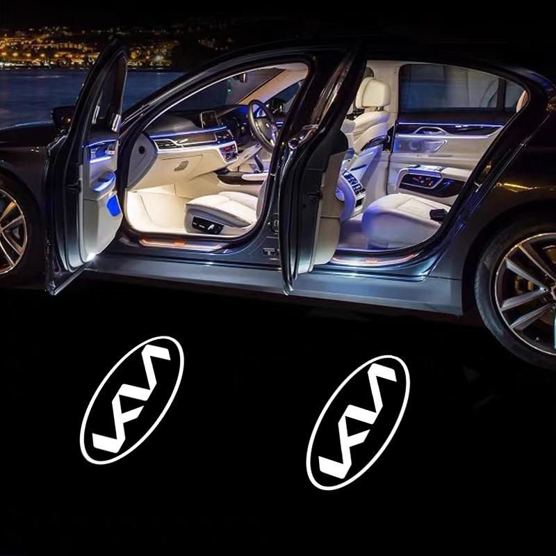AABJD1 Keyring Car Door LED Projector Light HD Welcome Lamp for Most Vehicles For KIA Picanto Rio 3 Ceed Sportage Cerato SoulSorentoK5
