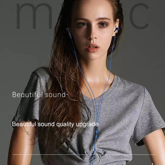 Wired Earbuds Ergonomic Heavy Bass In-ear 1.2m Metal 3.5mm Wire Control Earphones for Music
