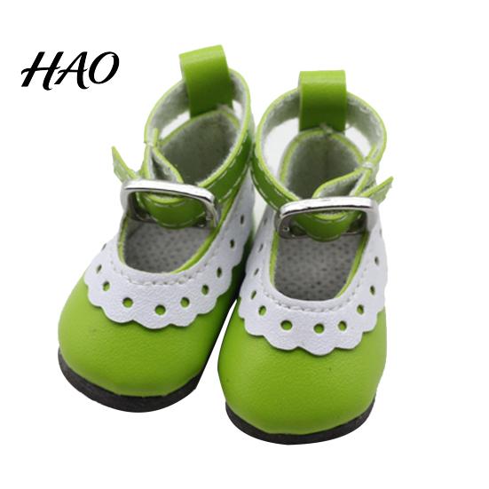 Rubber 1 Pair Doll Shoes Practical Ability Excellent Workmanship Dollhouse DIY Accessories Accessory Girl for 12-Inch зелёный