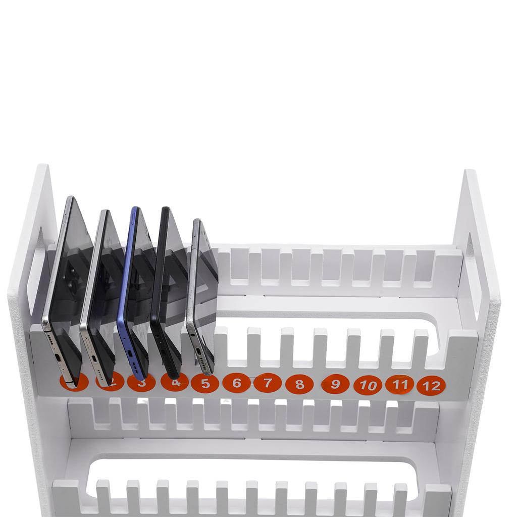 Suporte de Celular com 36 Compartimentos, Organizador de Armazenamento de Telefone em PVC de Alta Resistência com Compartimentos Numerados para Gerenciamento de Sala de Aula e Escritório