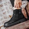 Men Ankle Boots Retro British High-top Men Boots Fashion High Quality Leather Shoes New Outdoor Men Motorcycle Boots