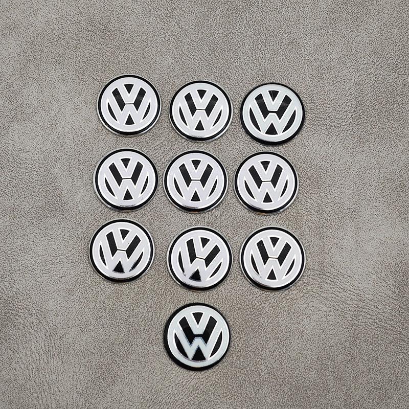 2026 Nové Pro VOLKSWAGEN VW 65mm Středové Krytky Koleček Auta 3B7601171 Zrcadlový Přední Znak Zadní Znak na Kufr Kožený Klíčenka F