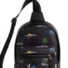 Coach Waist 19 Surf Print Brand Logo Signature Coated Canvas And Smooth Calfskin Waist Bag Small Unisex Waist Bag Black CBJ12-QBA5F