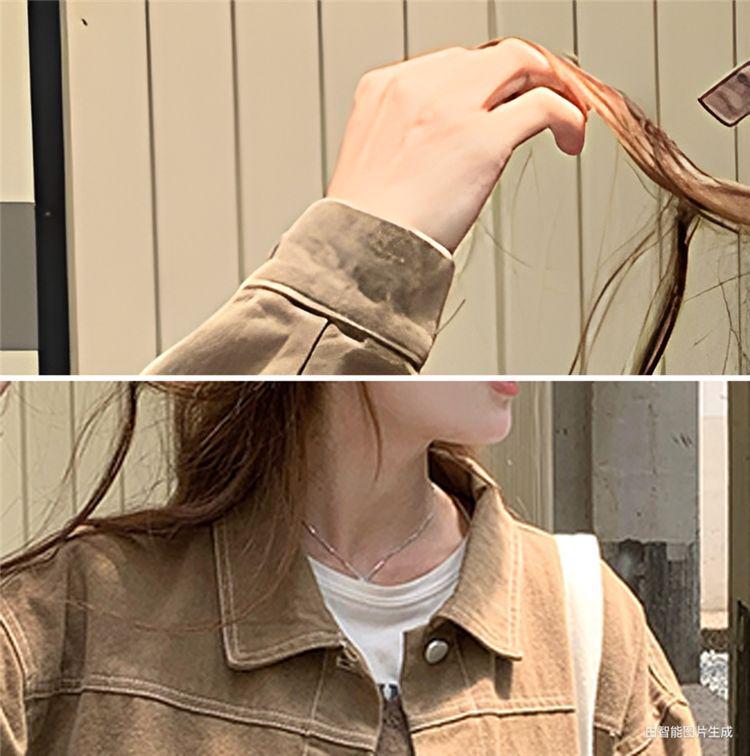 2025 New Korean Style Women's Short Denim Jacket: Casual, Loose, Retro & Versatile for Spring & Autumn