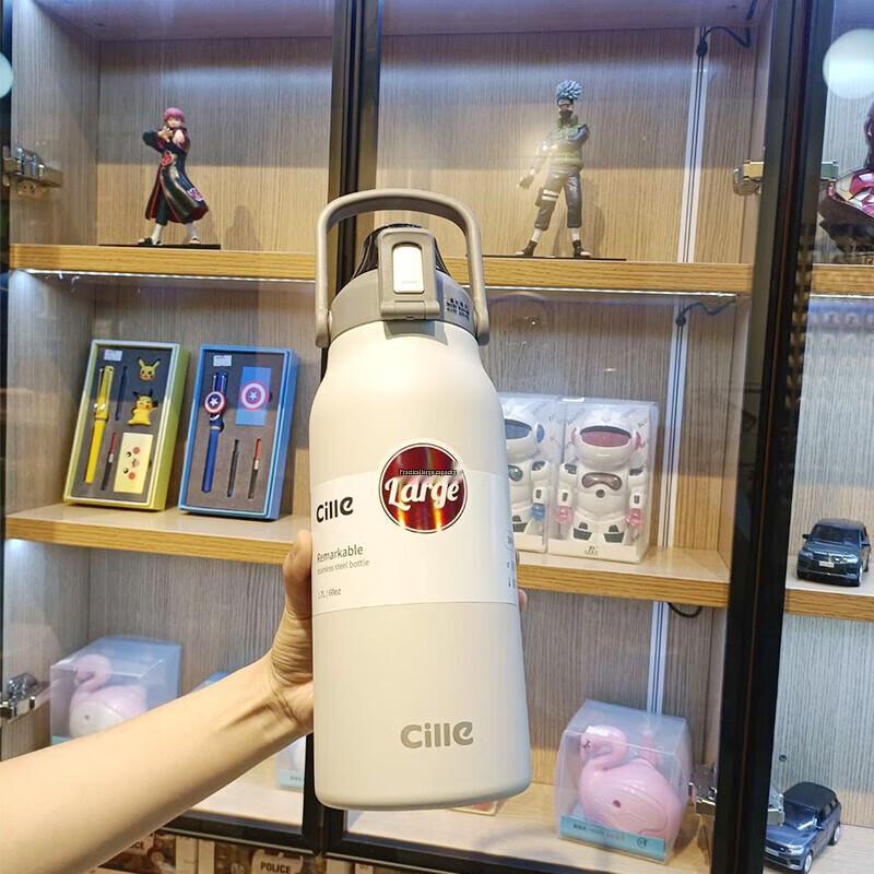 Cille 1.7L 316 Stainless Steel Flip-Lid Sports Bottle