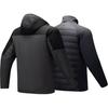 Anta Training Series Color Block Hooded Jacket Men Outerwear Basic-Black Dark-Soy-Gray 152447632N-3