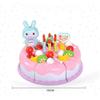 Children Play Simulation Kitchen Birthday Cake Slice Fruit Cutting DIY Gift Toys
