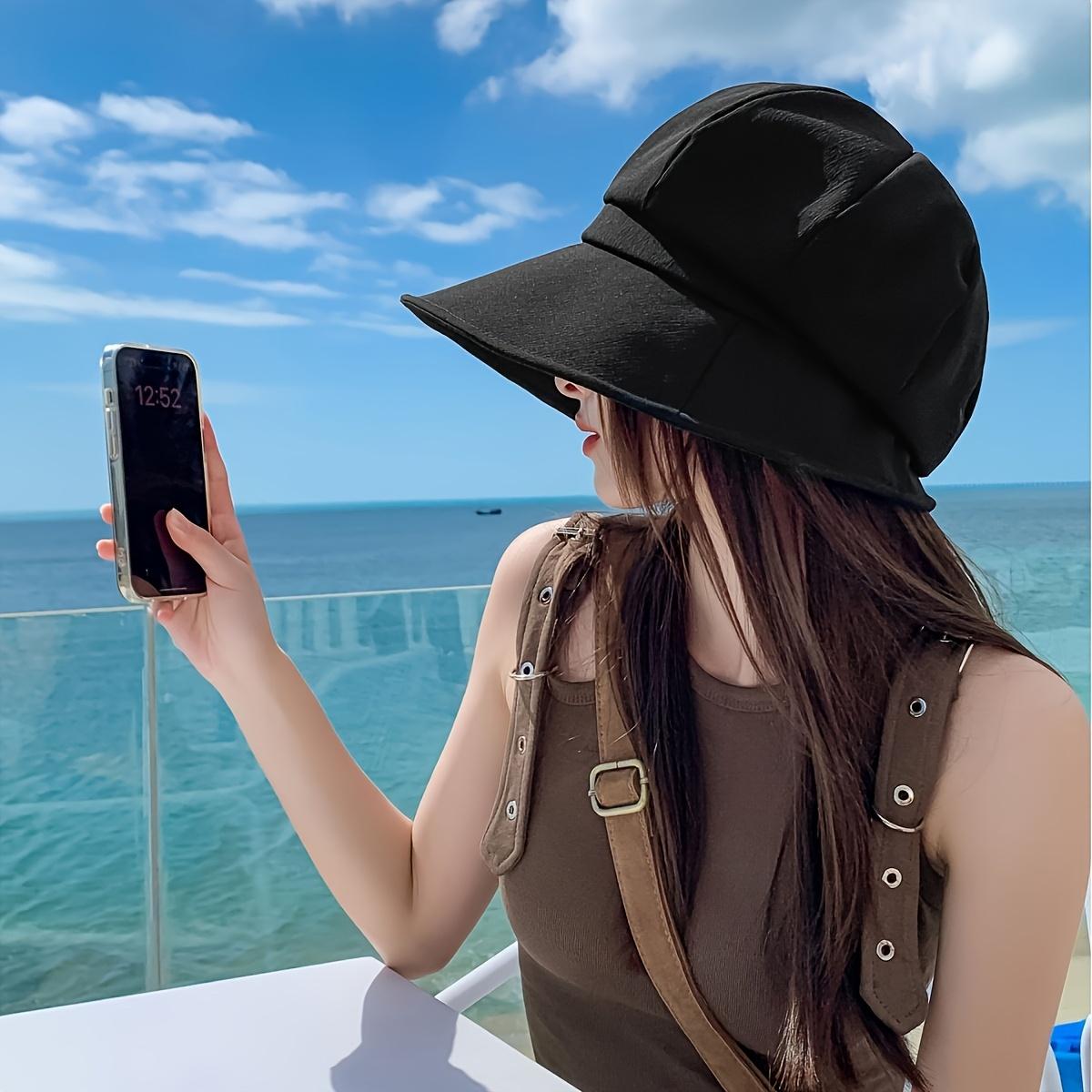 

Унисекс Шляпа рыбака с широкими полями - Модная шестиугольная кепка для активного отдыха, Складной дышащий полиэстеровый берет, Подходит для пляжа или солнечных дней чёрный