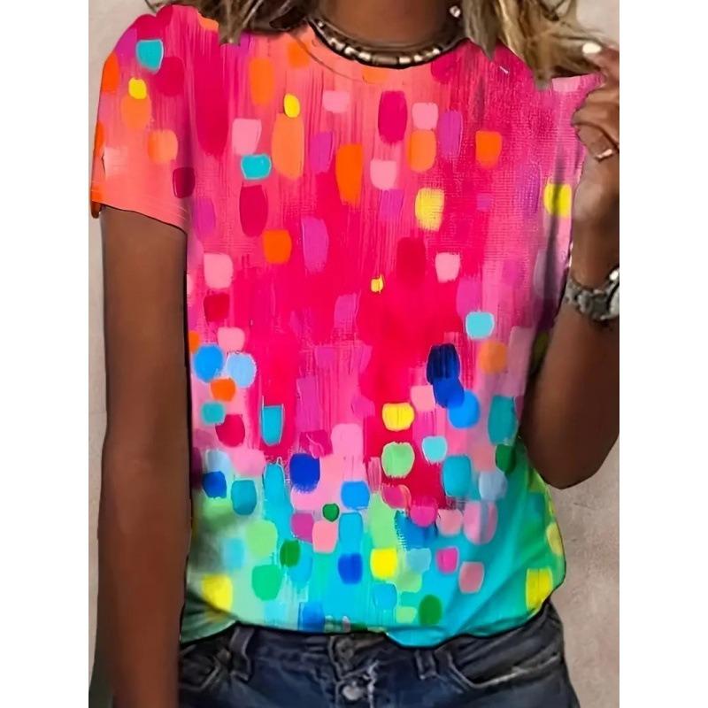 2 New Fashion Casual Versatile Women's Short-sleeved Shirts Can Come To the Picture