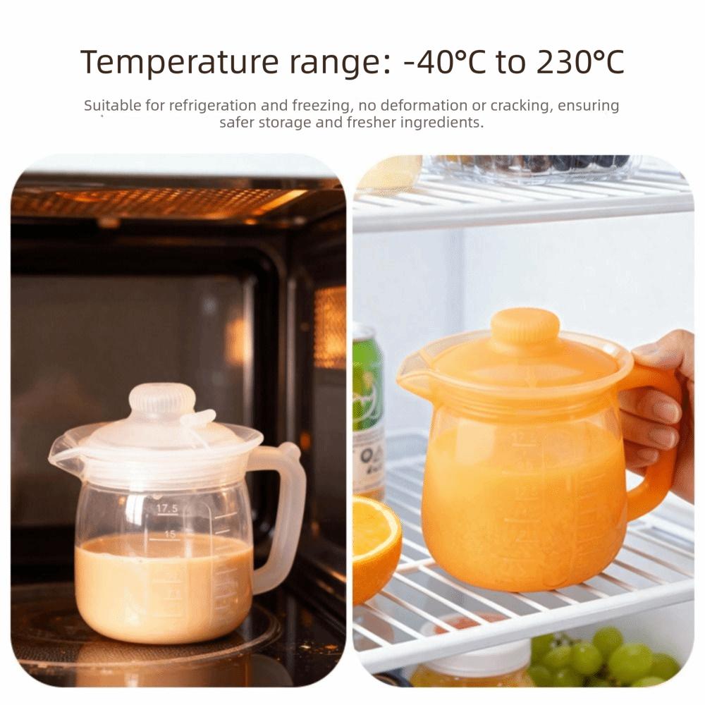 Leakproof Silicone Teapot 500ml Capacity Milk Jug Multipurpose Coffee Carafe  Juice Serving
