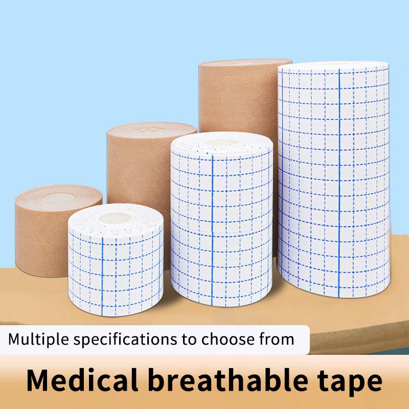 Medical Non-Woven Fixation Tape 1 Roll Antibacterial Breathable Wound Dressing Bandage for Sports Outdoor Emergency