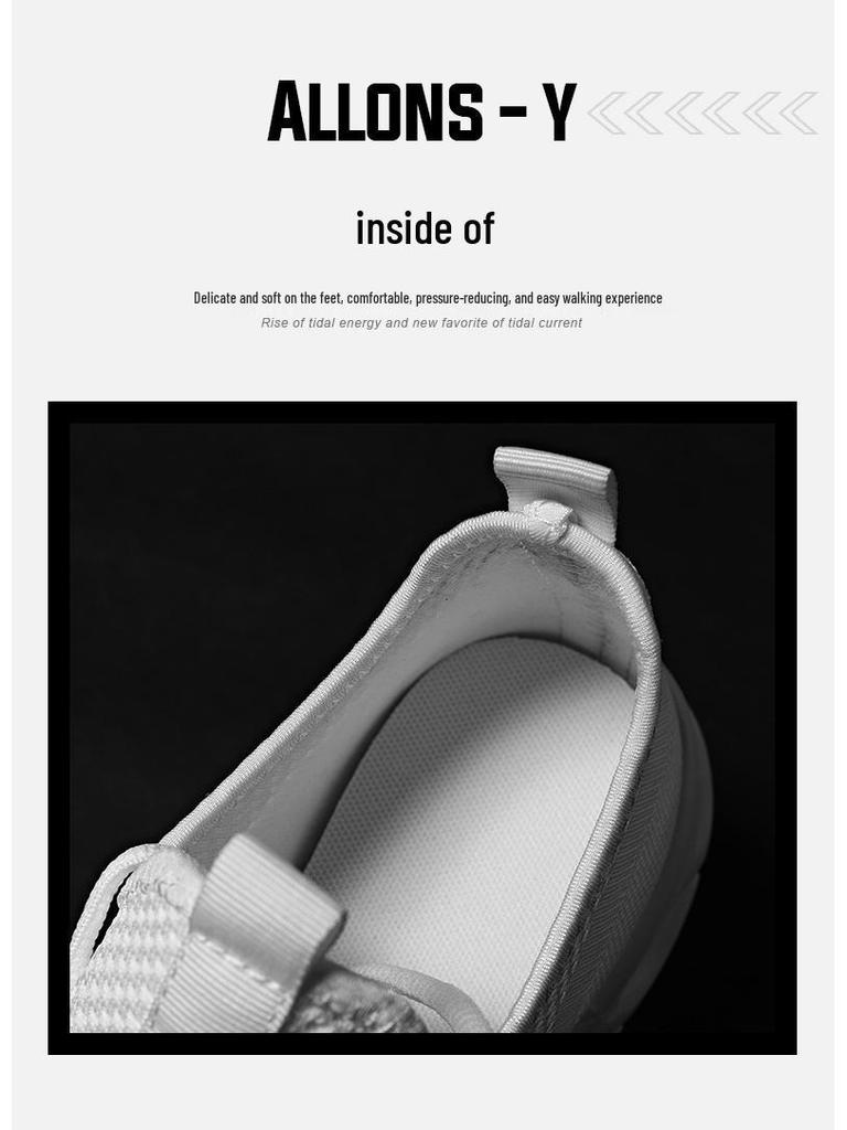 Plus Size Men's 48 Lightweight Flyknit Running Shoes - Trendy, Breathable Casual Sports Sneakers for Summer