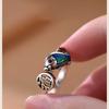 Adjustable Open Ring With Enamel Koi Fish Design Vintage Retro Style Plated Finger Women Men