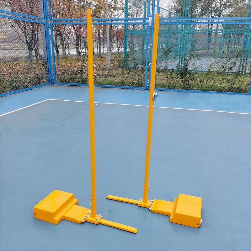 Portable Badminton Post with 70KG Cast Iron Base