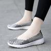 Mocassini Estivi Rosa Scarpe da Passeggio sulla Spiaggia Donna Multicolore Intreccio Casual Morbidi Slip-on Mocassini Piatti Intrecciati Scarpe da Ginnastica Taglie Forti