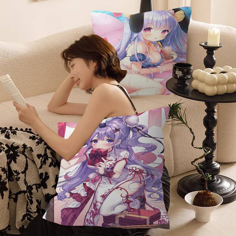 Azur Lane Movie Pillow Cushion Cover Pillowcase Living Room Sofa Home Decor Customized