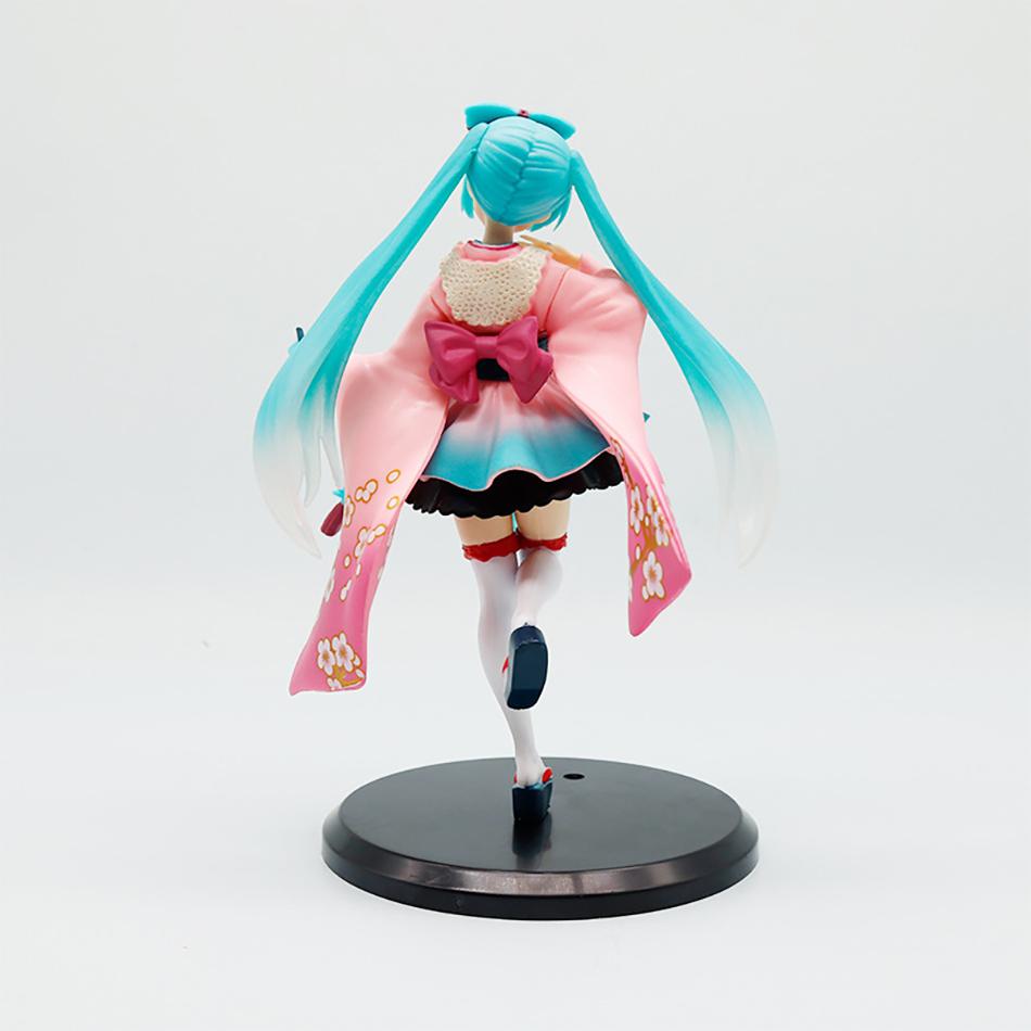 20CM Anime Hatsune Miku Action Figural Latest Tokyo Kimono PVC Decor Anime Action Model Model Toy Doll Collectibles Christmas Gift