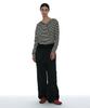 PARTIMENTO WOMEN 2Way Belted Layered Parachute Pants_Black