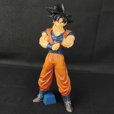 27cm Anime Dragon Ball Z Goku Figur Goku mit Scouter Figur PVC Statue Actionfiguren Sammlermodell Spielzeug Geschenke